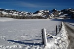 Winterweg in der Region Gruyère